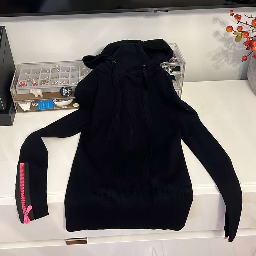 Zara turtleneck rubbed hoodie